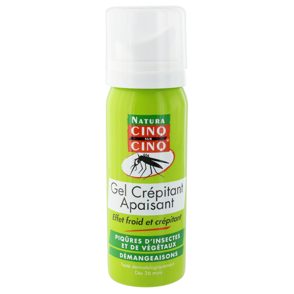 Cinq Sur Cinq Gel Crepitant Apaisant Piqures Insectes Et Vegetaux Des 36 Mois 50ml