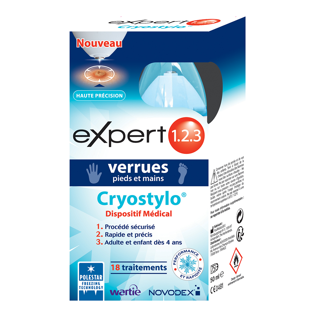 Novodex Expert 1.2.3 Verrues Cryostylo 50 ml