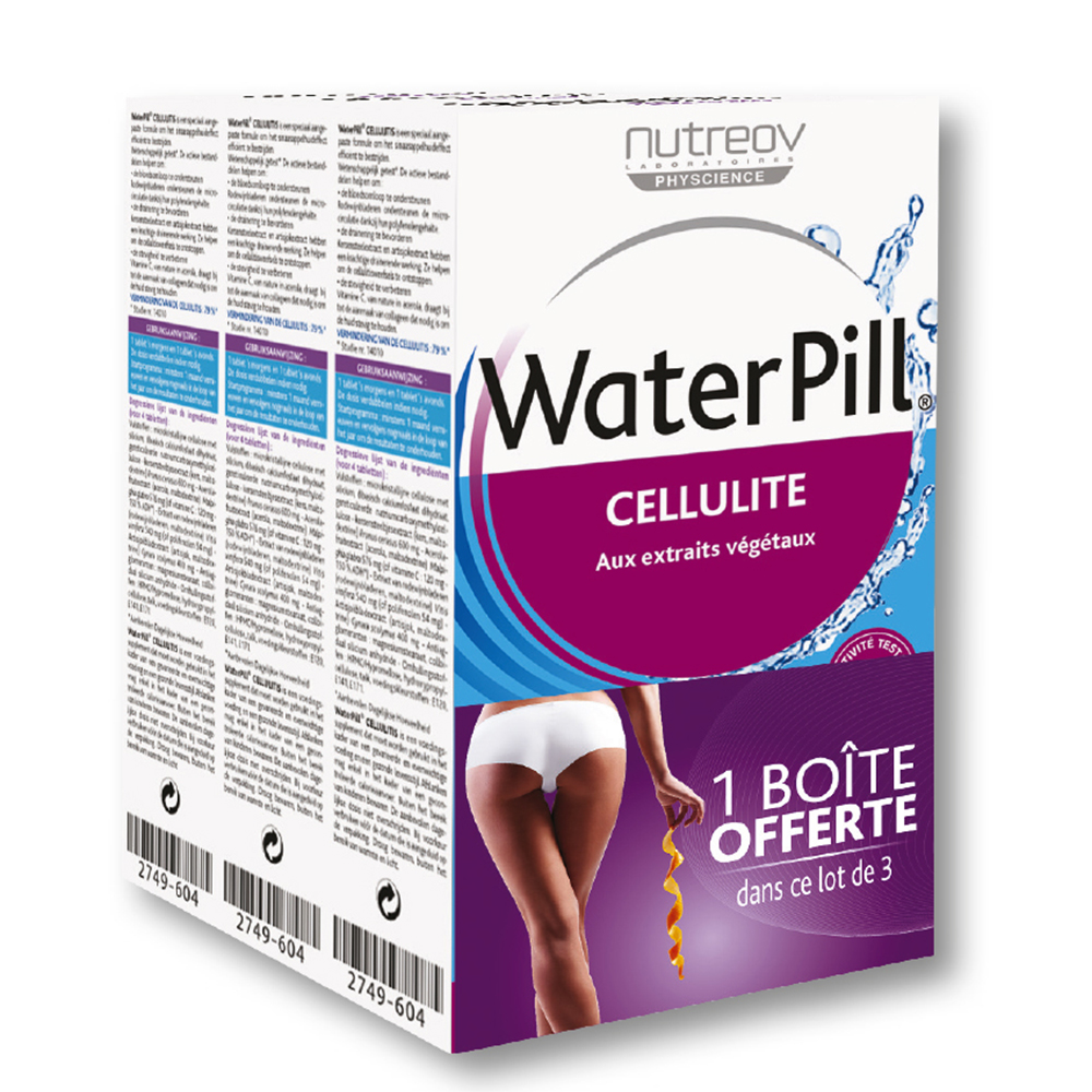 NUTREOV WATERPILL CELLULITE 3 X 20 COMPRIMES
