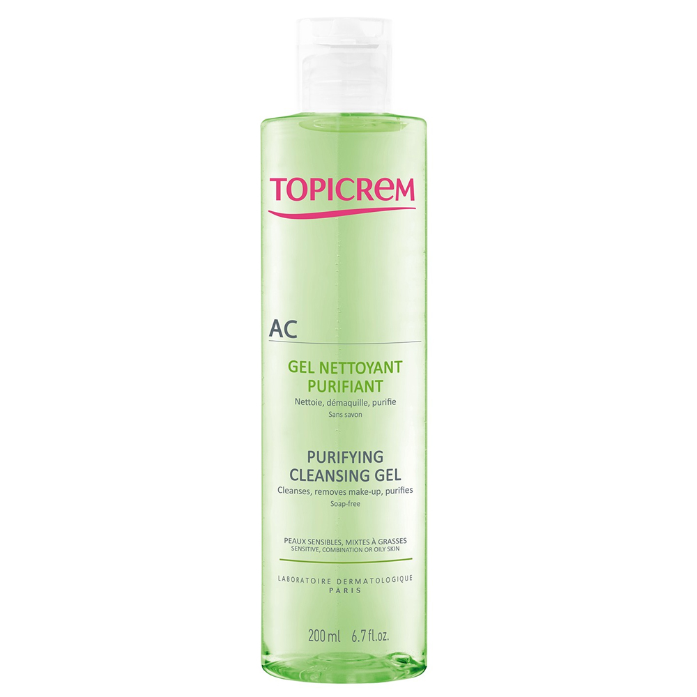 Topicrem Ac Peaux Mixtes A Grasses Gel Nettoyant Purifiant 200ml