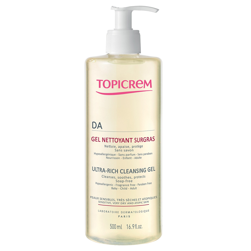 Gel Nettoyant Surgras Visage Et Corps 500ml DA Peaux Atopiques Topicrem