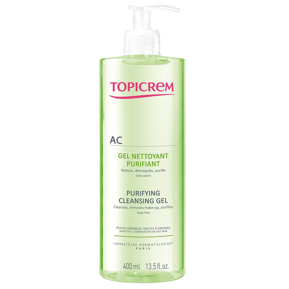 Topicrem Ac Peaux Mixtes A Grasses Gel Nettoyant Purifiant 400ml