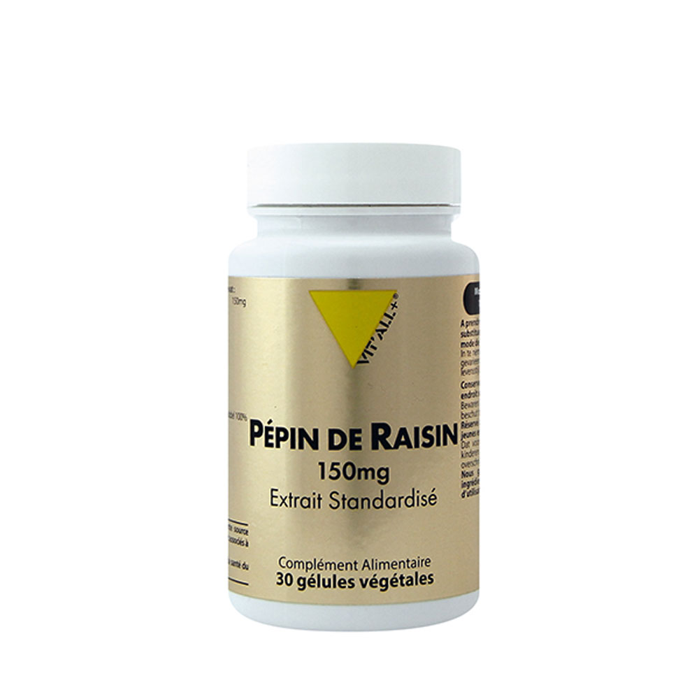 Vit'All+ Pepin De Raisin 150mg 30 Gélules