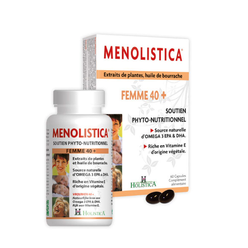 Holistica Menolistica Femme 40+ Soutien -nutritionnel 60 Capsules