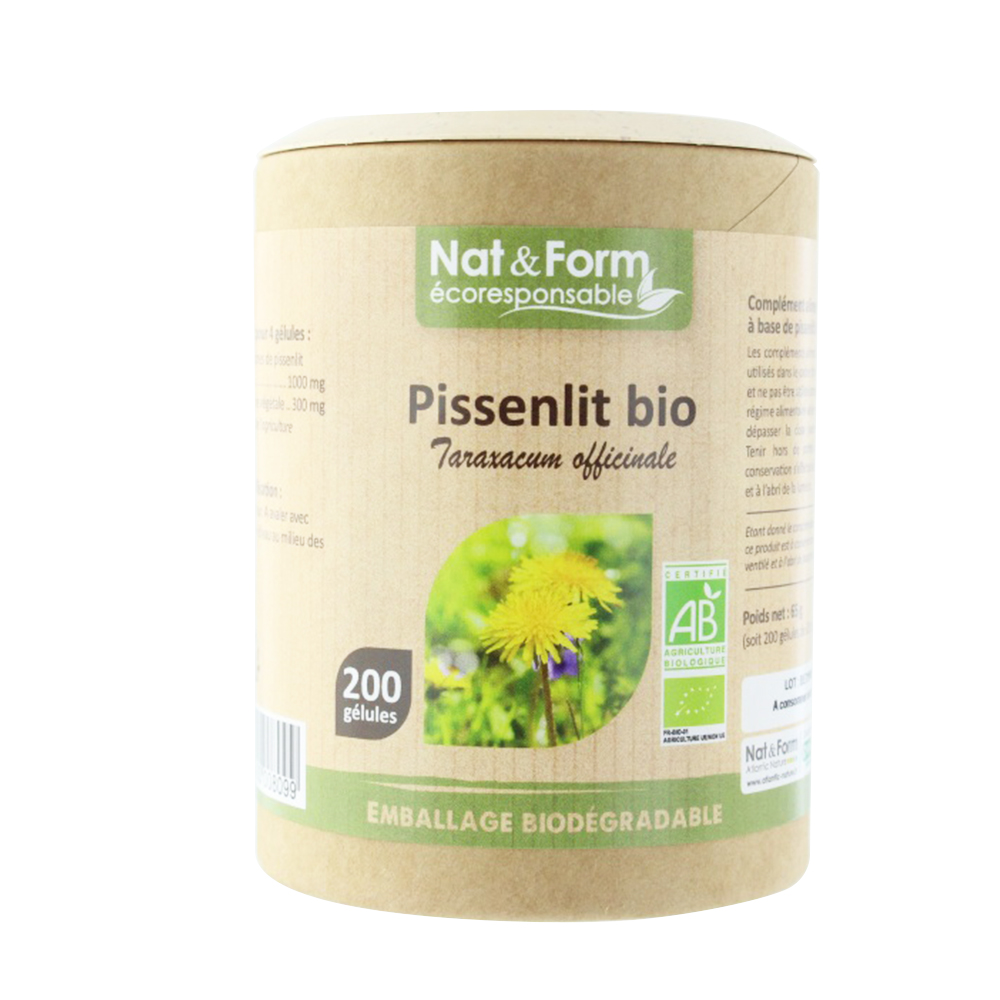 Nat&Form PISSENLIT BIO 200 Gélules