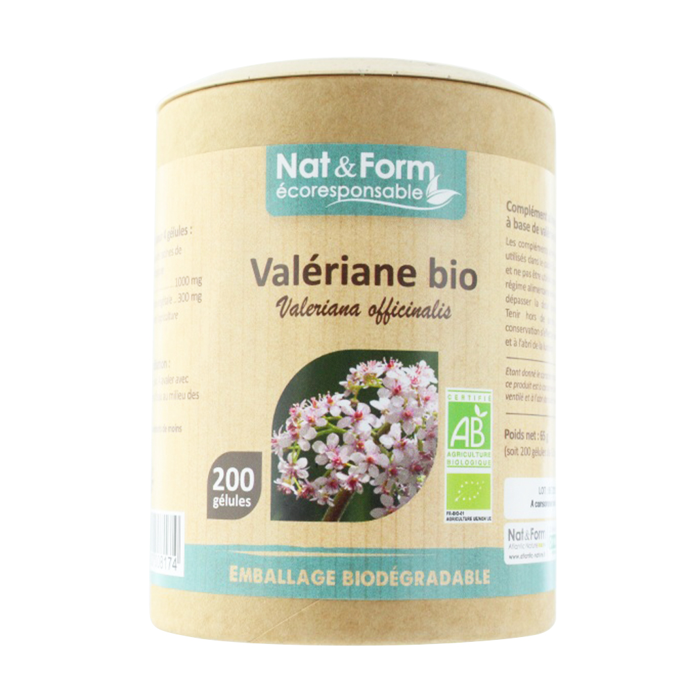 Nat&Form VALERIANE BIO 200 Gélules