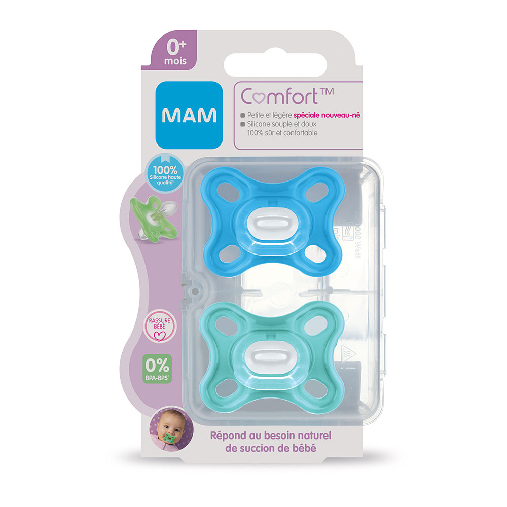 Mam Comfort Sucette Symétrique Dès La Naissance x2