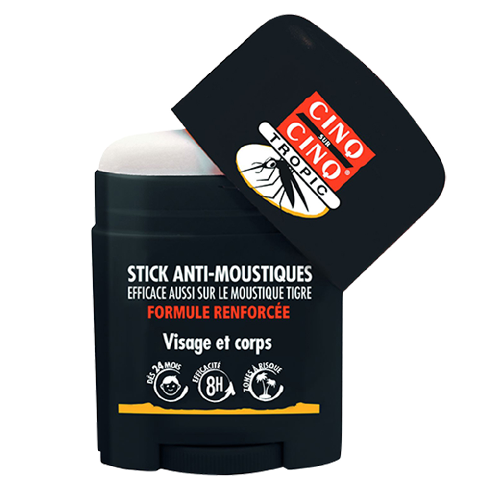 Cinq Sur Cinq Tropic Stick Anti-moustiques Visage Et Corps Des 24 Mois 20ml