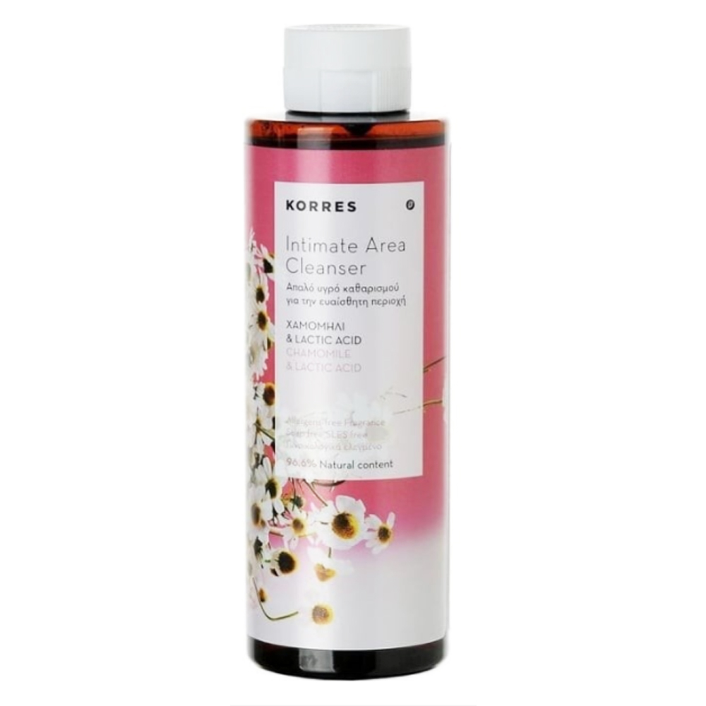 Korres Gel Moussant Nettoyant Toilette Intime A La Camomille Et A L&rsquo;acide Lactique 250ml