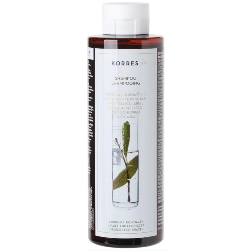 Korres Shampooing Anti-pelliculaire Et Cuir Chevelu Sec Laurier Et Echinacee 250ml