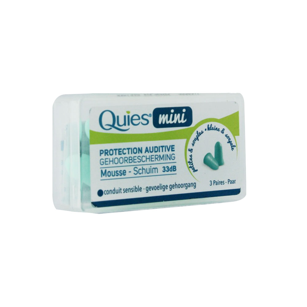 Quies Protection Auditive Mousse Mini 3 Paires