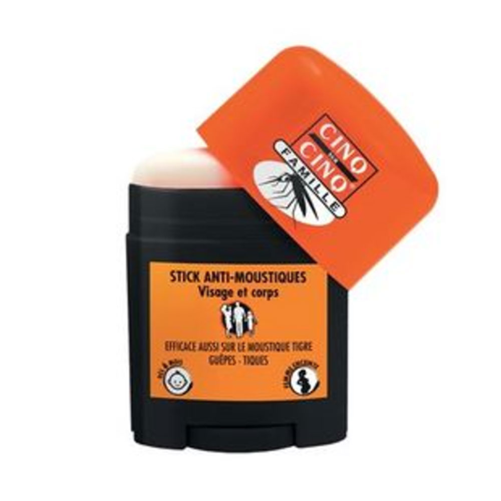 Cinq Sur Cinq Stick Anti-moustiques Et Protection Visage Et Corps Des 6 Mois 20ml