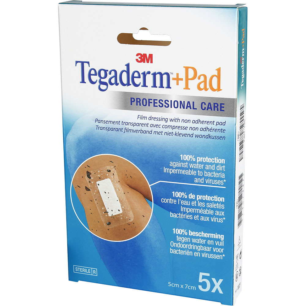 3M Tegaderm Pad Pansements Film 5cmx7cm x5