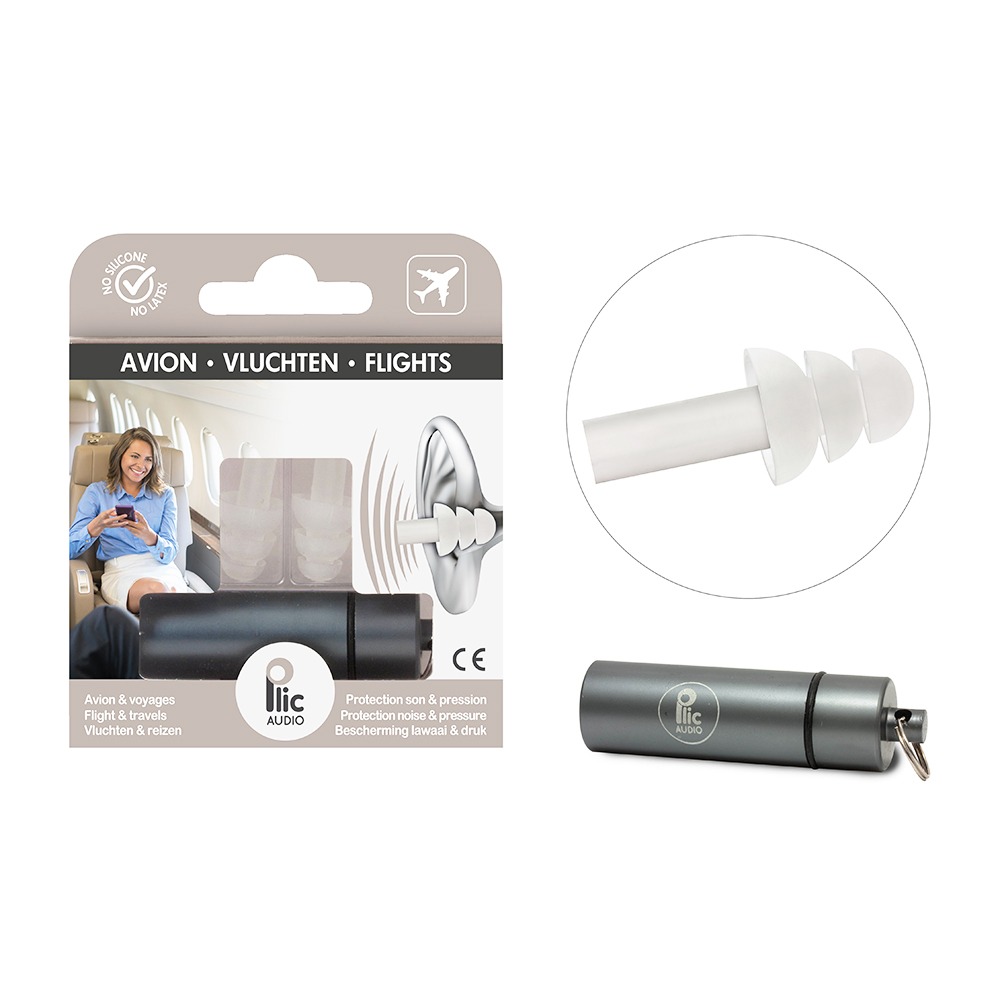 Plic Audio Bouchons D'oreilles Avion 1 Paire Paire Réutilisable
