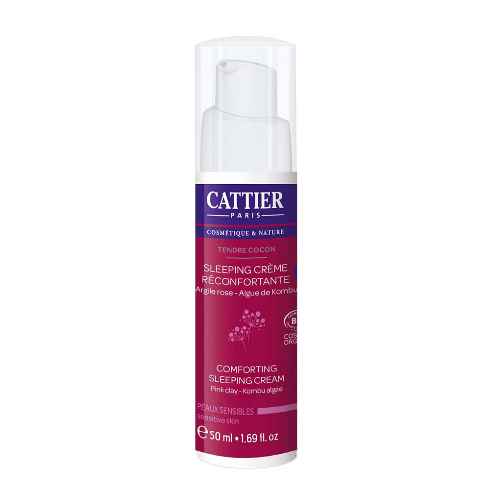 Cattier Sleeping Creme Reconfortante Tendre Cocon Peaux Sensibles Bio 50ml