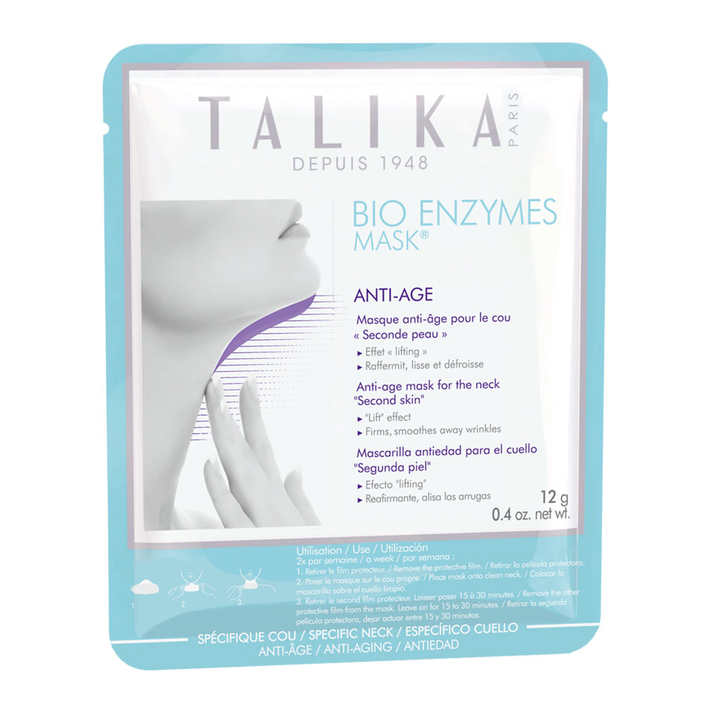 Talika Bio Enzymes Mask Anti-age Pour Le Cou Seconde Peau 12g