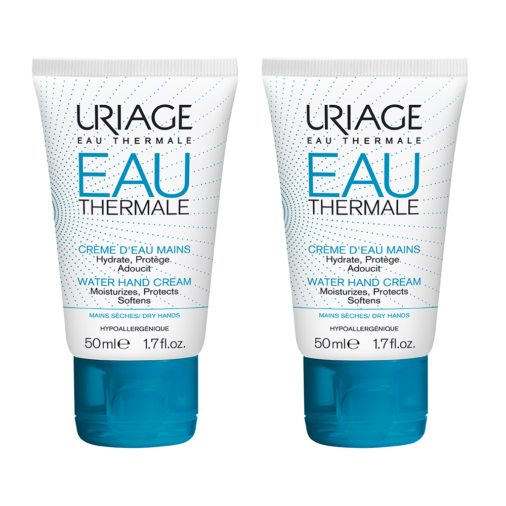 Creme D'eau Mains Seches 2x50ml Uriage