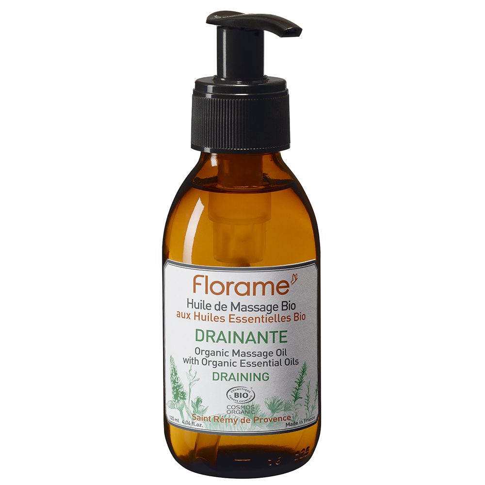 Florame Huile de Massage Drainante Bio 120ml