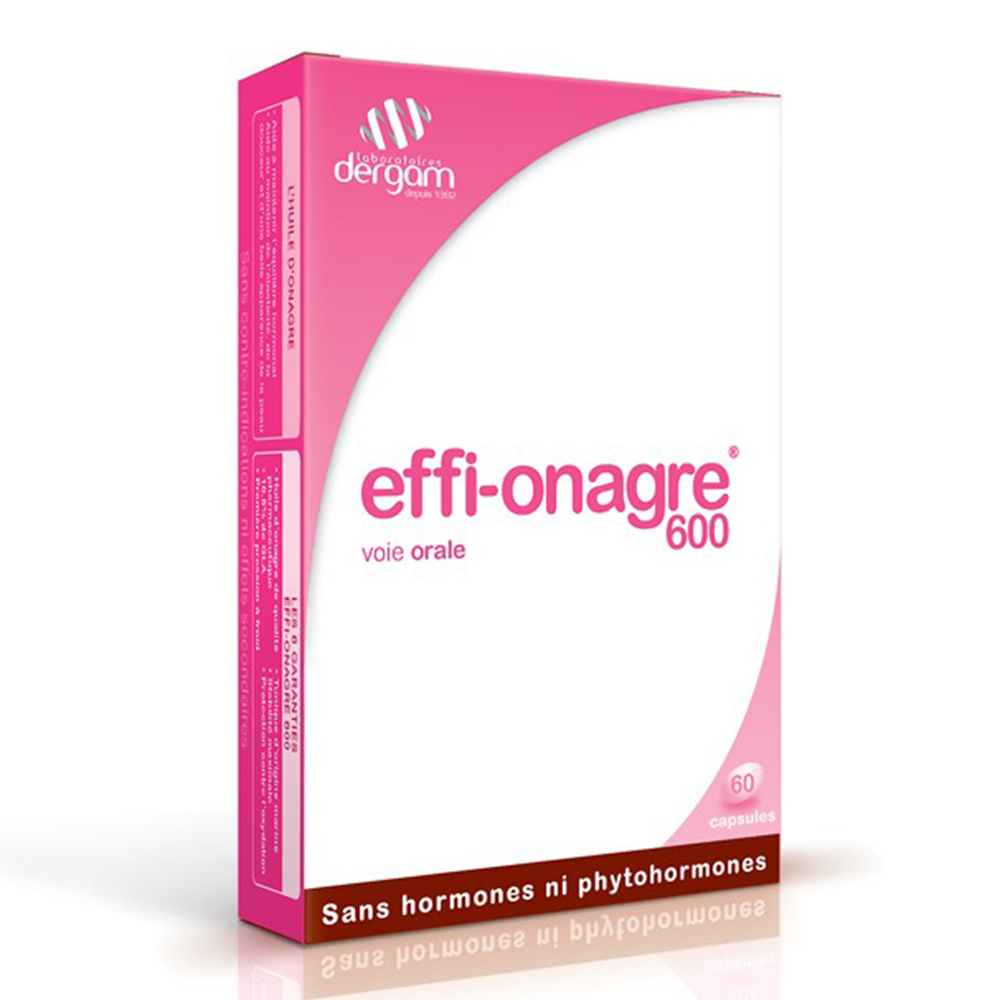 Dergam Effi-onagre Huile D'onagre Pure 60 Capsules