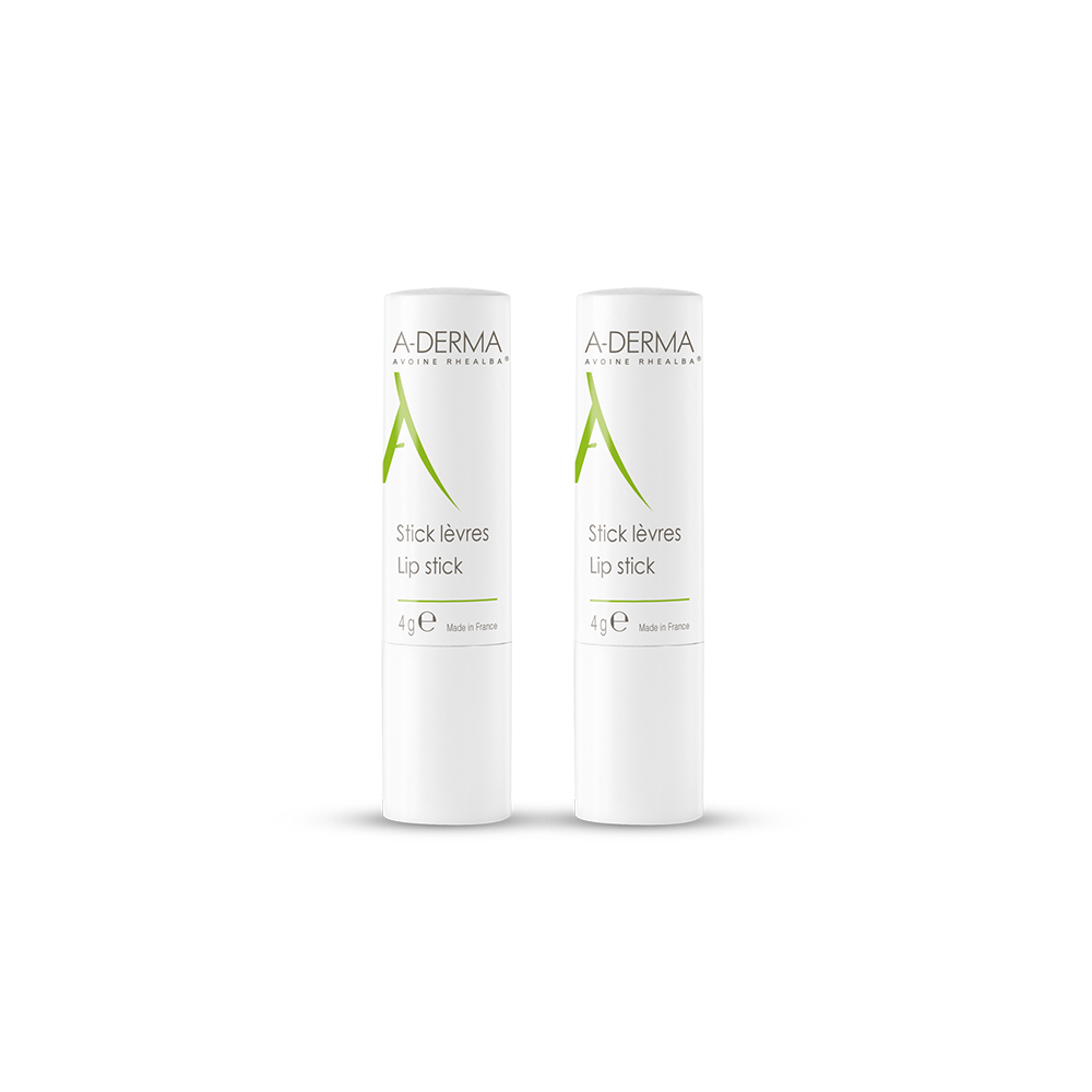 A-Derma Avoine Rhealba Stick Levres Duo 2x4g
