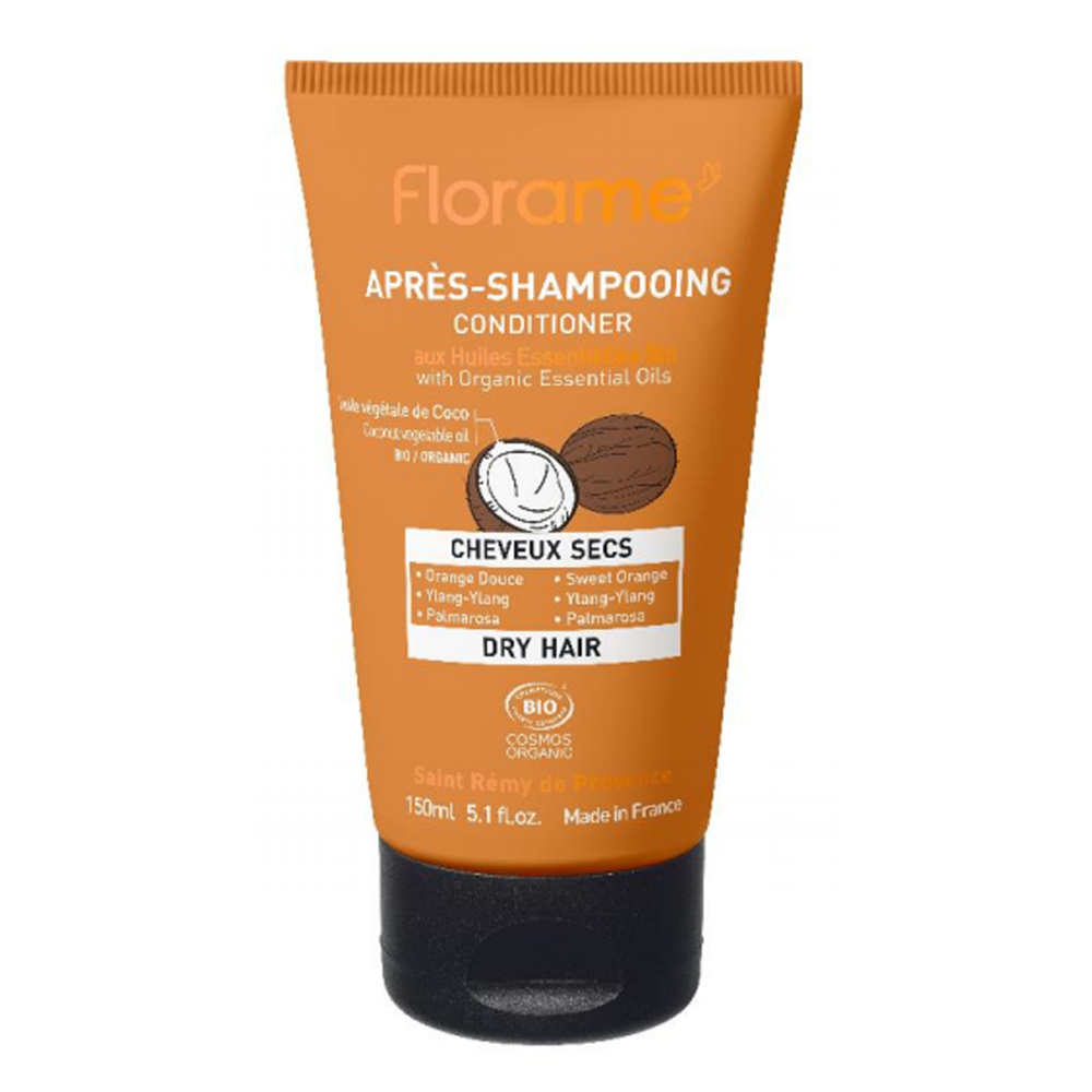Florame Cheveux Secs Apres Shampooing Aux Huiles Essentielles Bio 200ml