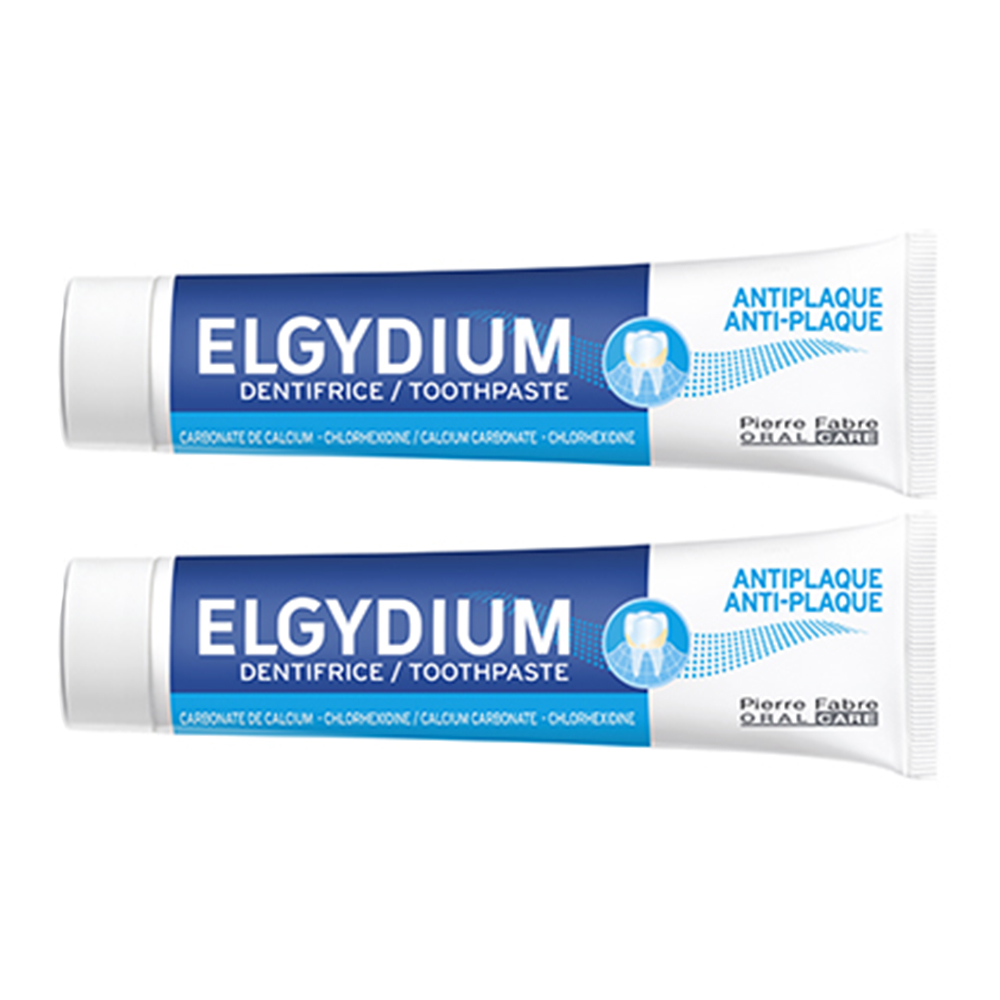 ELGYDIUM DENTIFRICE ANTI-PLAQUE 2X75ML