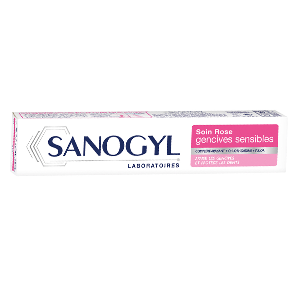 Sanogyl Soin Rose Gencives Sensibles Dentifrice 75ml