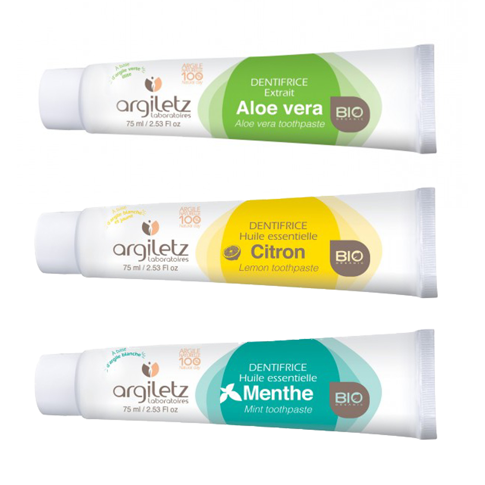 Argiletz Dentifrice Huile Essentielle Bio 75ml