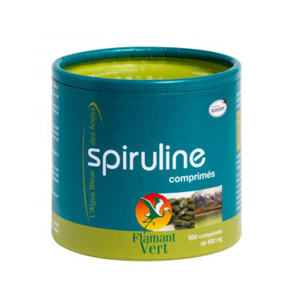 Flamant Vert Spiruline 500 Comprimes