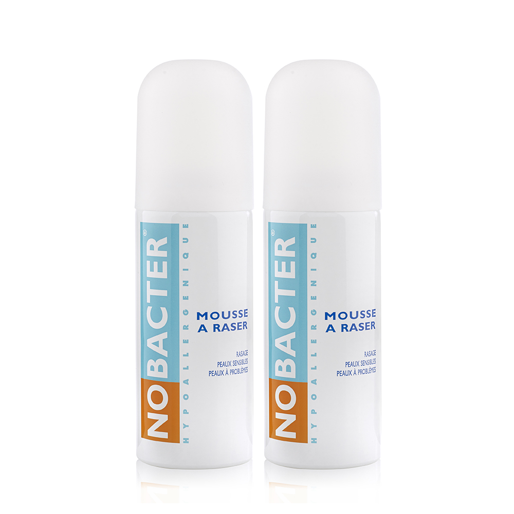Nobacter Mousse A Raser Peaux Sensibles Ou A Problemes 2x150 ml