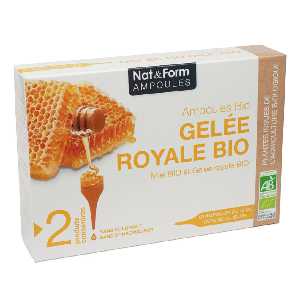 Nat&Form GELEE ROYALE BIO 20 ampoules