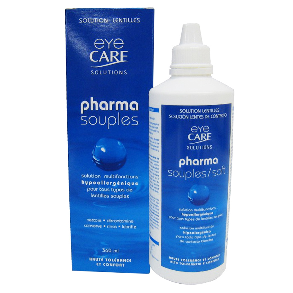Eye Care Solution Solution Nettoyante Multifonctions Pour Lentilles Souples 360ml