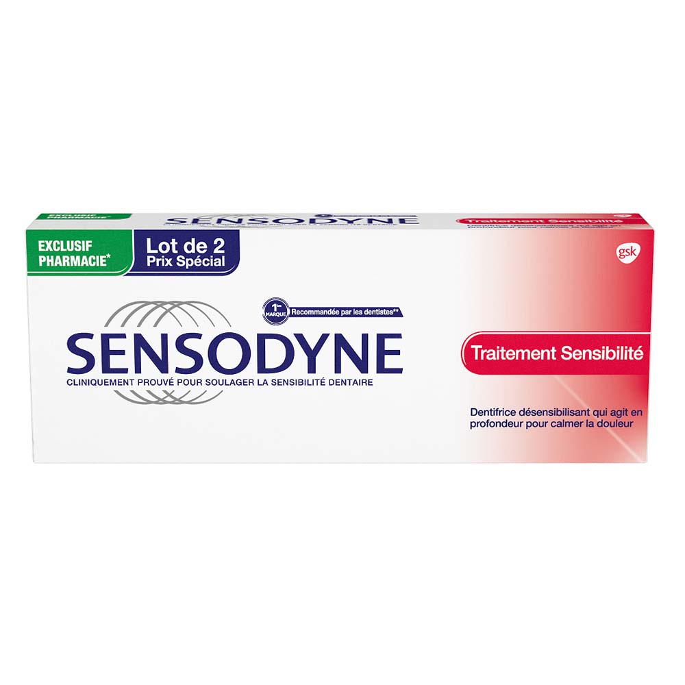Sensodyne Pro Traitement Sensibilite 2x75ml