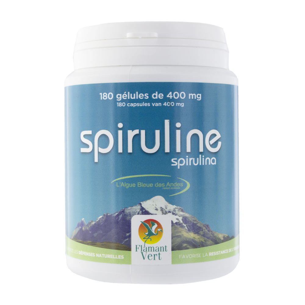 Flamant Vert Spiruline 180 Gelules