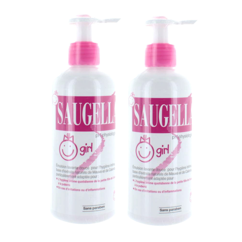 Saugella Girl Emulsion Lavante Douce 2x200ml