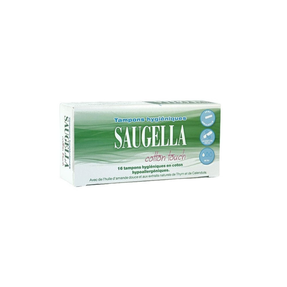 Saugella CottonTouch Tampons Hygieniques Mini Flux Léger x16