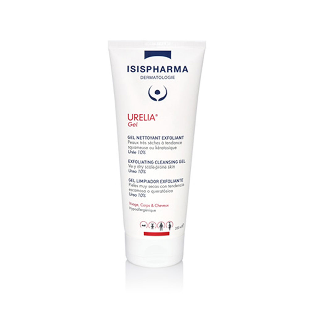 Isispharma Urelia Gel Nettoyant Exfoliant Gel Peaux Tres Seches A Tendance Atopique 200ml