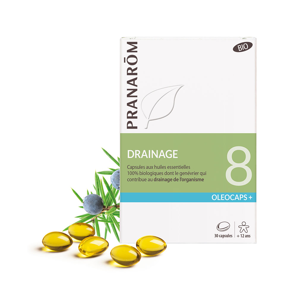 Pranarôm Oléocaps N°8 Drainage Bio 30 Capsules Oleocaps+
