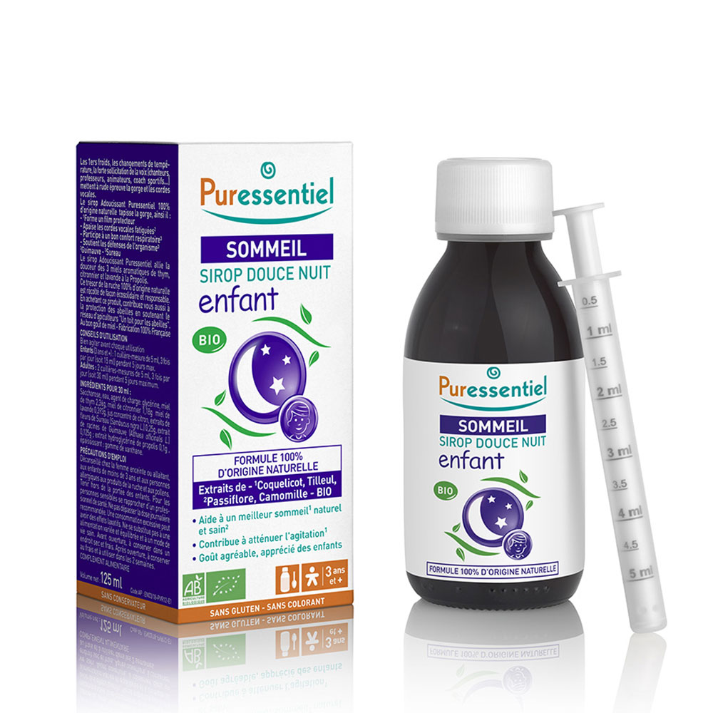 Sirop Enfant Douce Nuit Bio Sommeil Detente 125ml Puressentiel