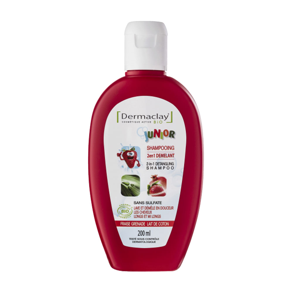 Dermaclay Shampooing Enfant Démêlant 2en1 Bio 200ml