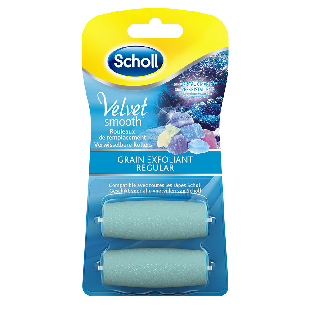Scholl Velvet Smooth Rouleaux De Remplacement Grain Exfoliant x2