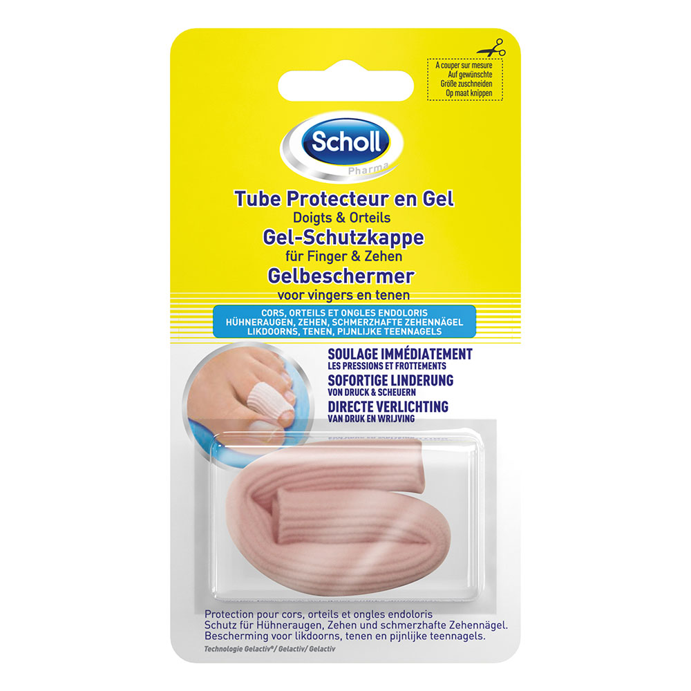 Scholl Tube Protecteur Doigts/Orteils Gelactiv Cors et Ongles Endoloris