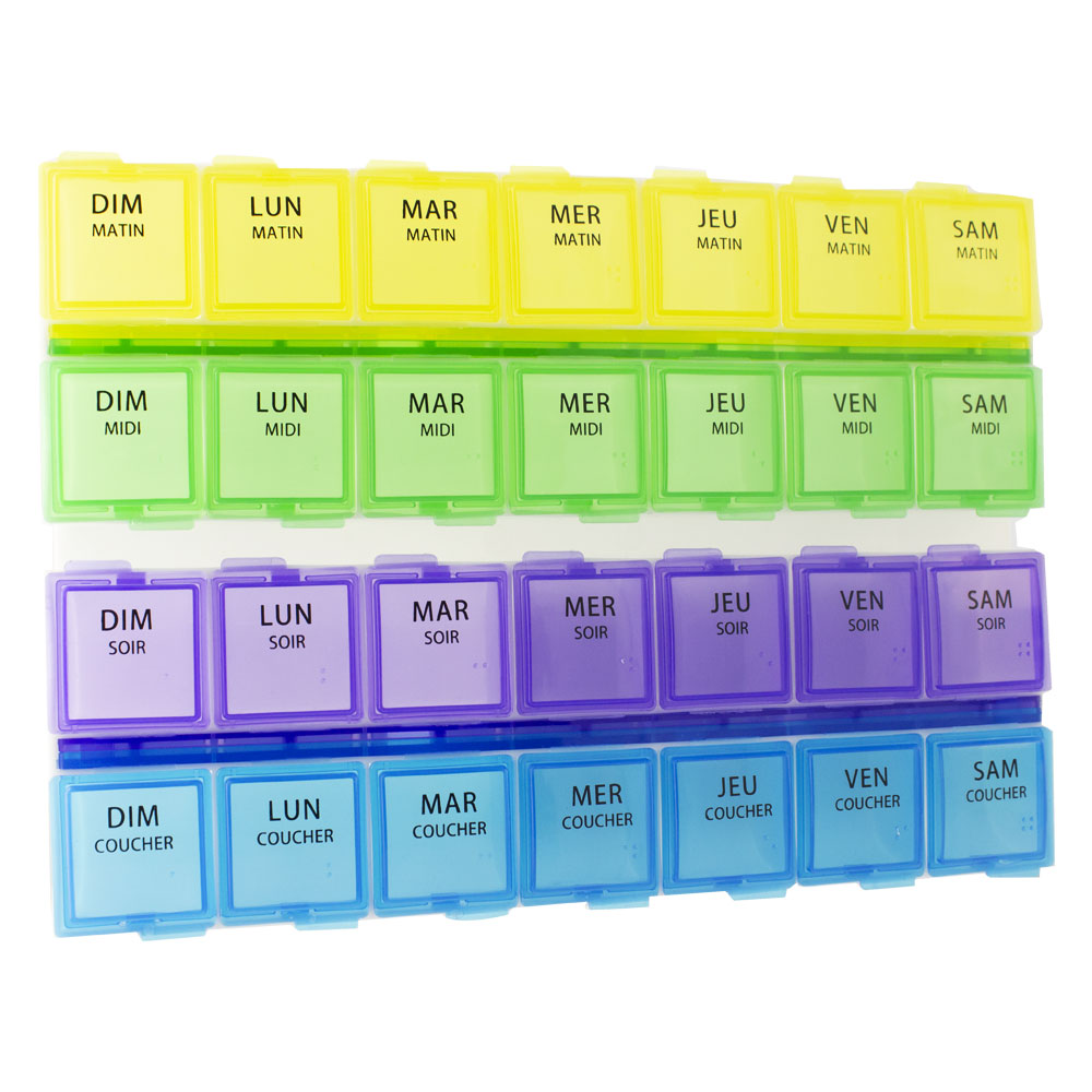 Estipharm Pilulier Semainier Grand Format 216mmx157mm