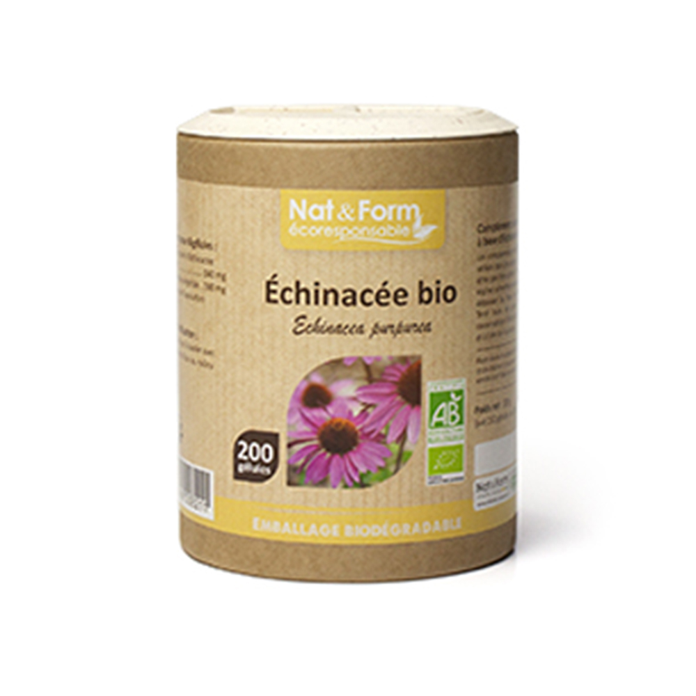 Nat&Form Echinacee Bio 200 Gelules Vegetales Nat&form