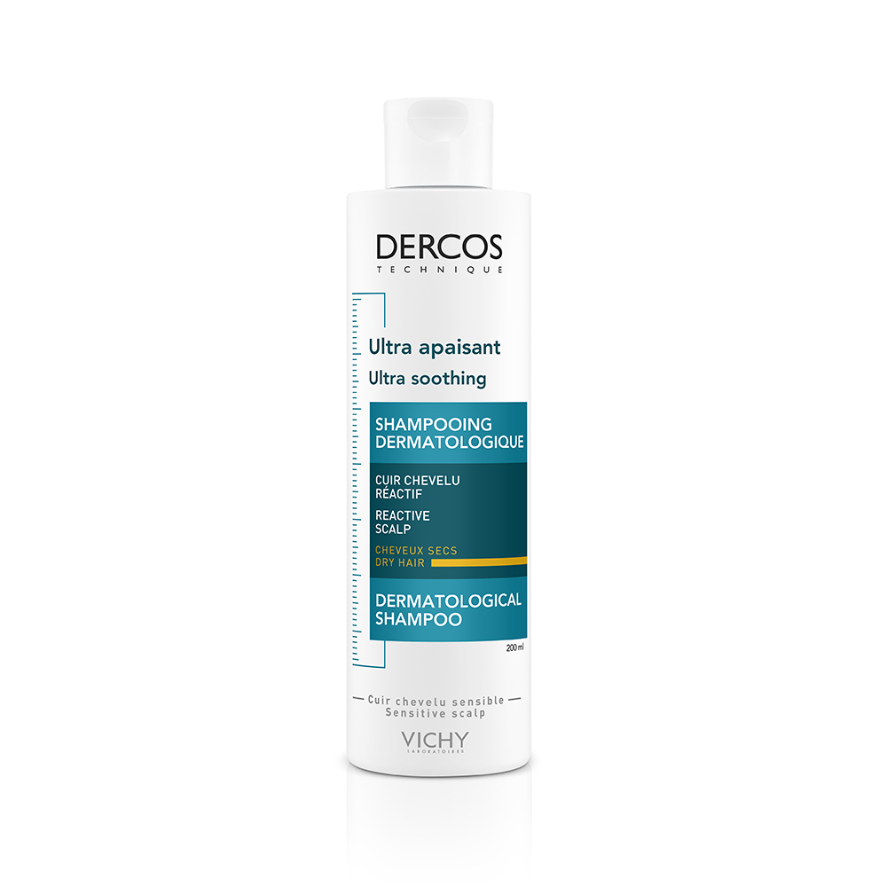 Vichy Dercos Shampooing Ultra Apaisant Cheveux Secs 200ml