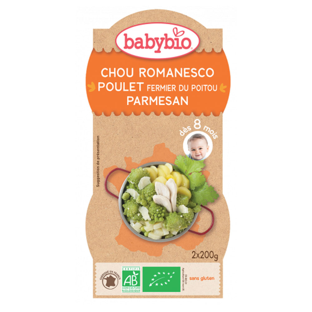 Babybio Menu Du Jour Bol Bio Des 8 Mois 2x200g