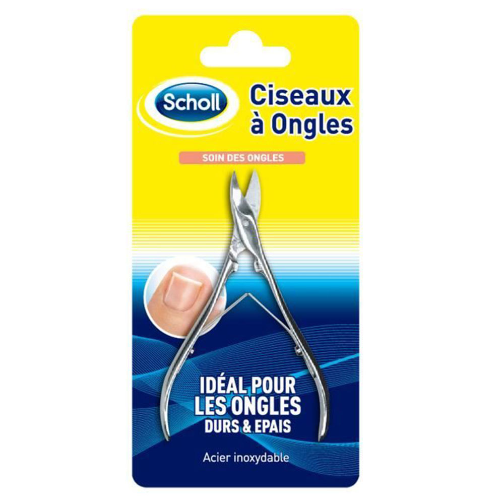 Scholl Ciseaux à Ongles en Acier Inoxydable Soin des Pieds