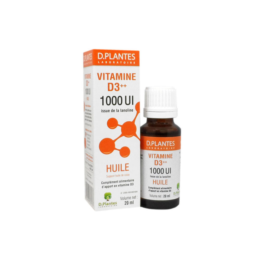 D. Plantes Vitamine D3 Huile 1000UI 20ml