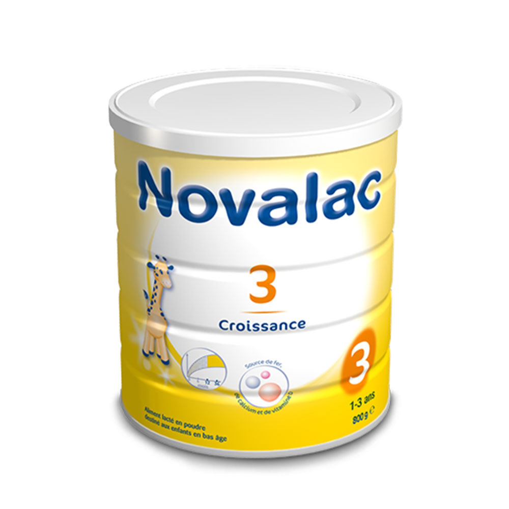 Novalac Lait En Poudre De 1 A 3 Ans Croissance 800g