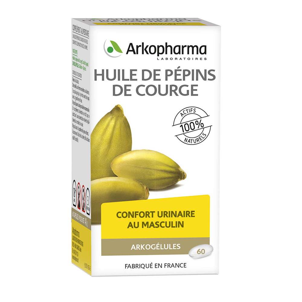 Arkopharma Arkogélules Huile De Pepins De Courge 60 Capsules